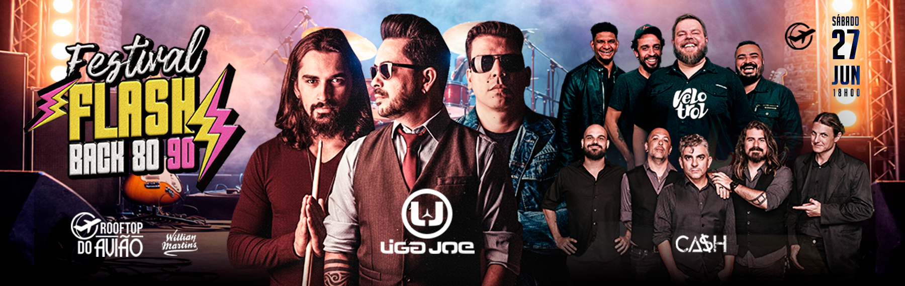 Festival Flashback 80/90 | Liga Joe no Shopping do Avião em Contagem