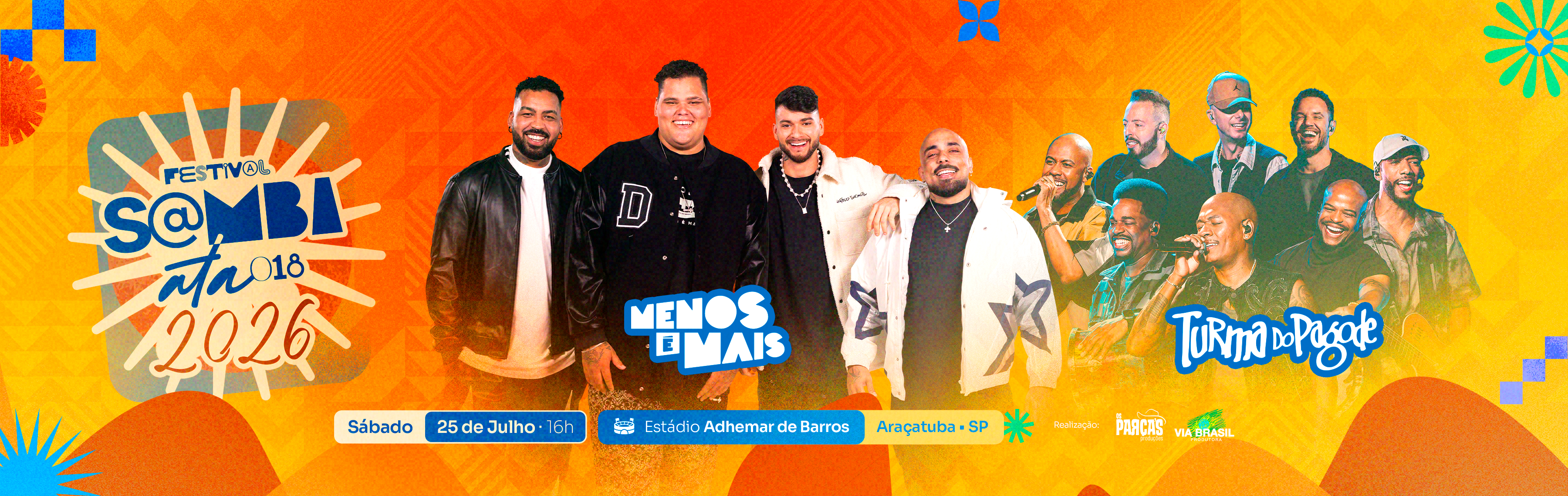 Samba Ata 2026 - Menos é mais + Turma do Pagode em Araçatuba