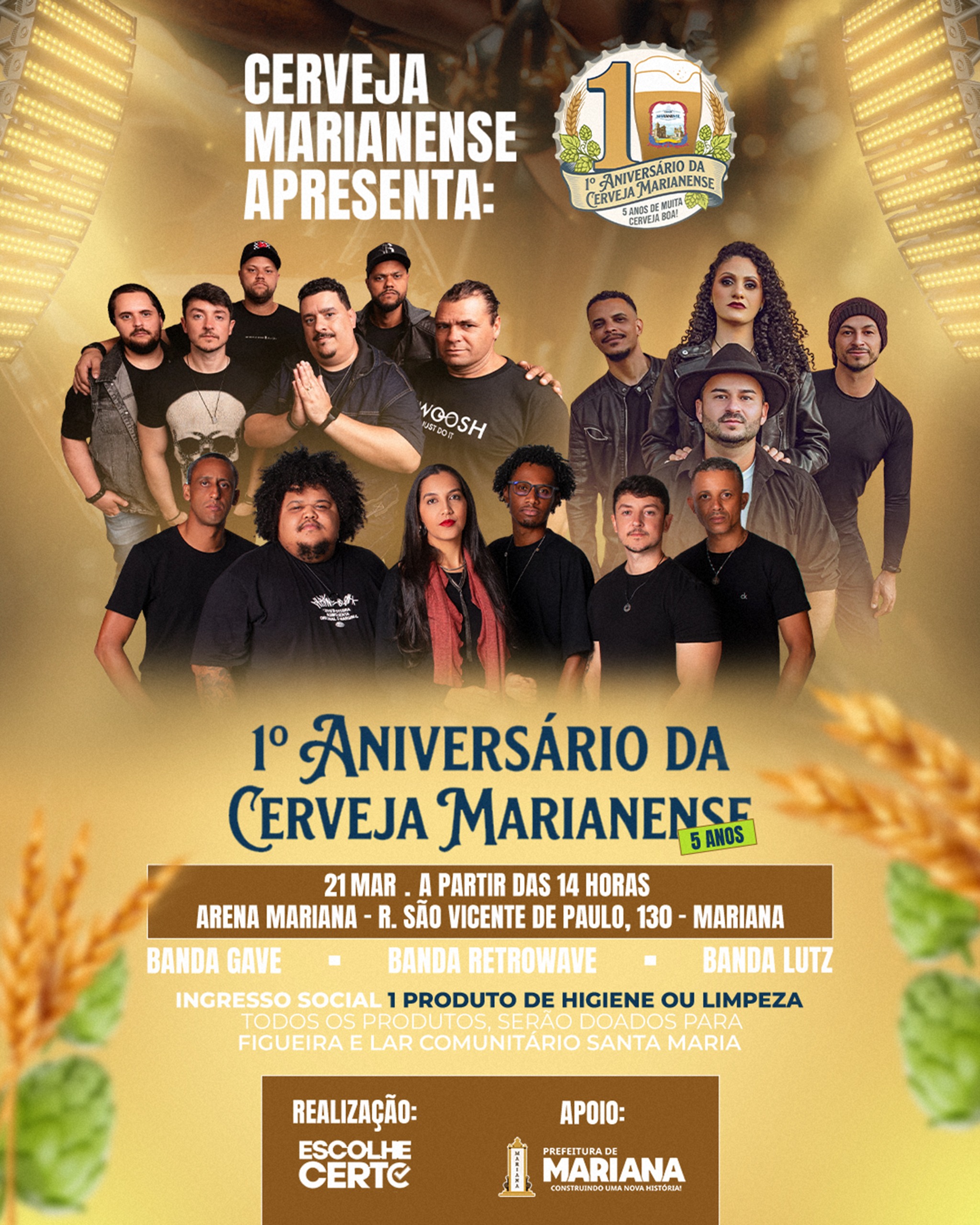Aniversário da Cerveja Marianense - 5 Anos em 130 - Mariana em Cruzeiro