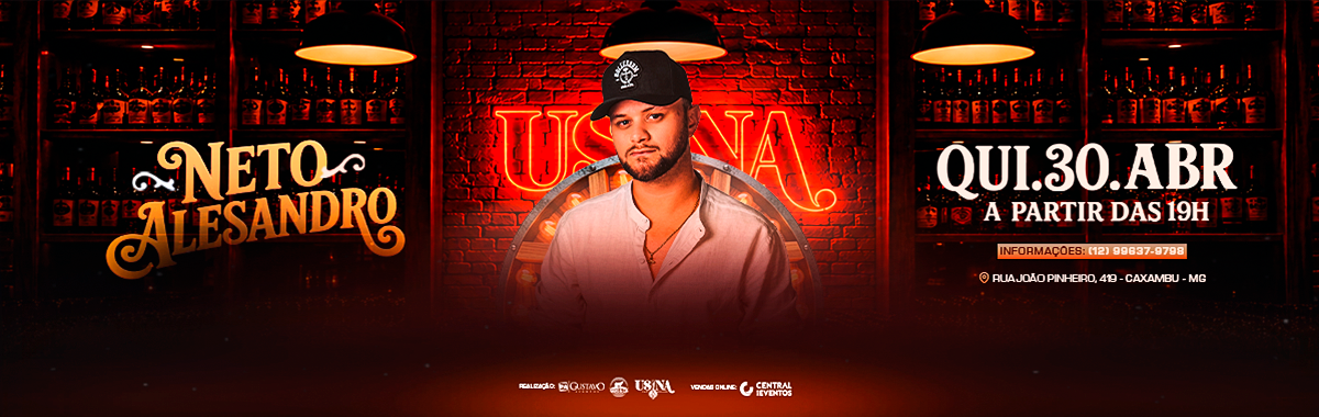 Neto Aleksandro | Usina Tap House em Caxambu