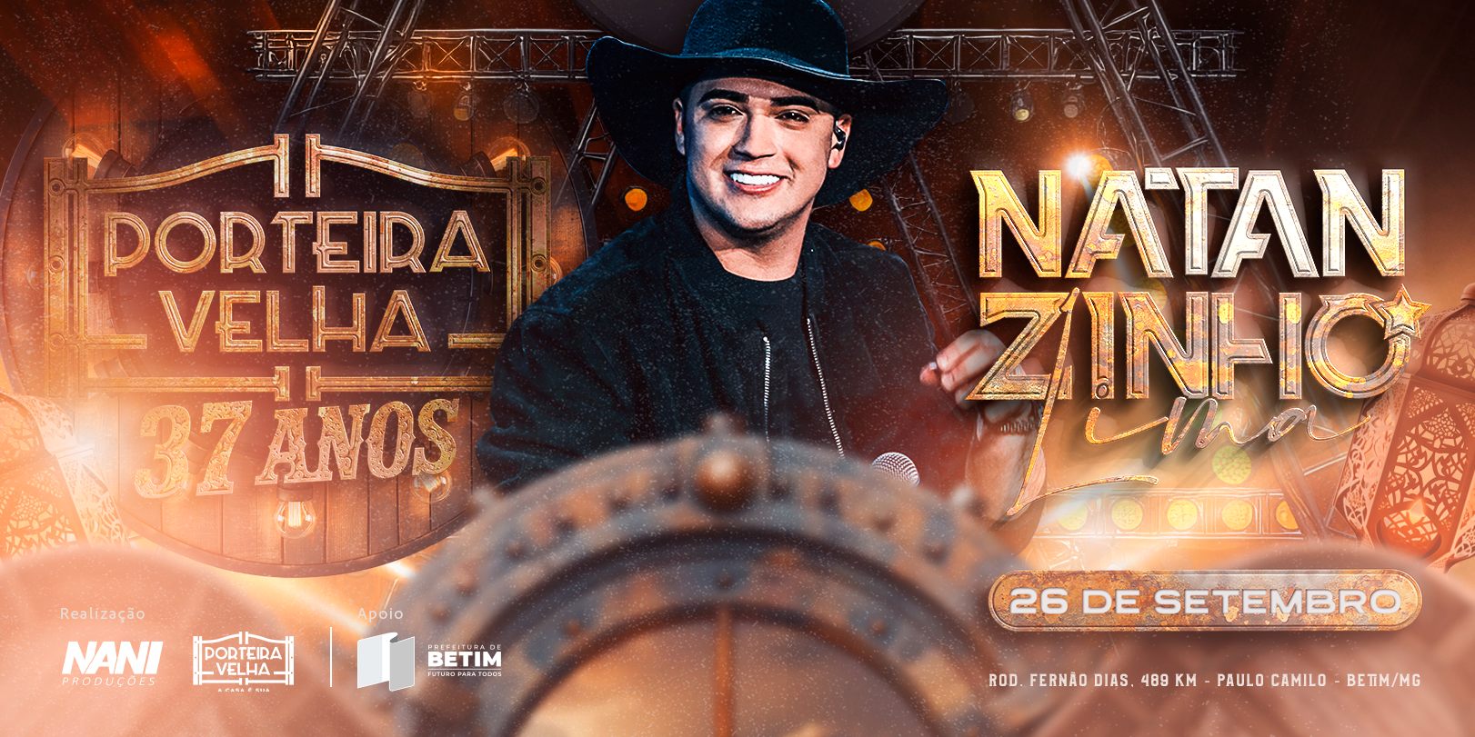 Porteira Velha 37 Anos - Natanzinho Lima em Betim